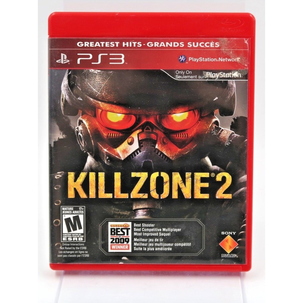 Killzone 2 Sony PlayStation 3 PS3 Greatest Hits Red Case Complete with Manual